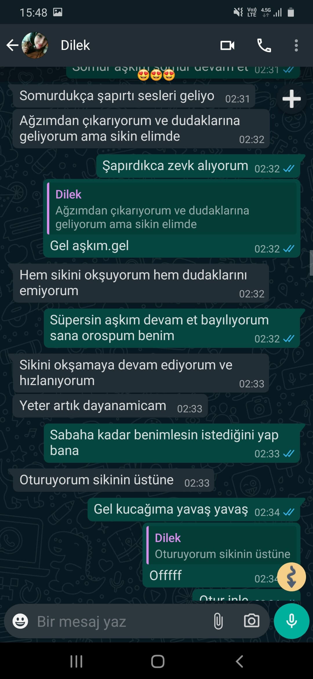 Türbanlı Dilek – Sexting! (Konuşma SS'li) - Utanmaz Kızlar | Türk İfşa