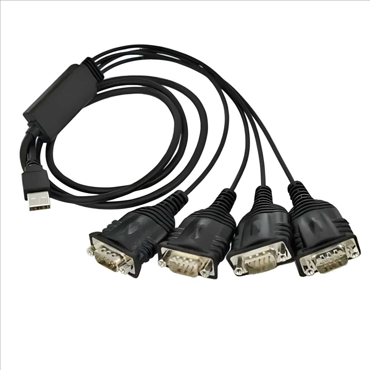 Quality 4 port usb to rs232 serial db9 adapter hub - UTECH Cables