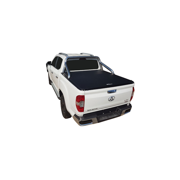 LDV T60 Dual Cab Clip On Soft Tonneau Cover to suit Chrome Sports Bars