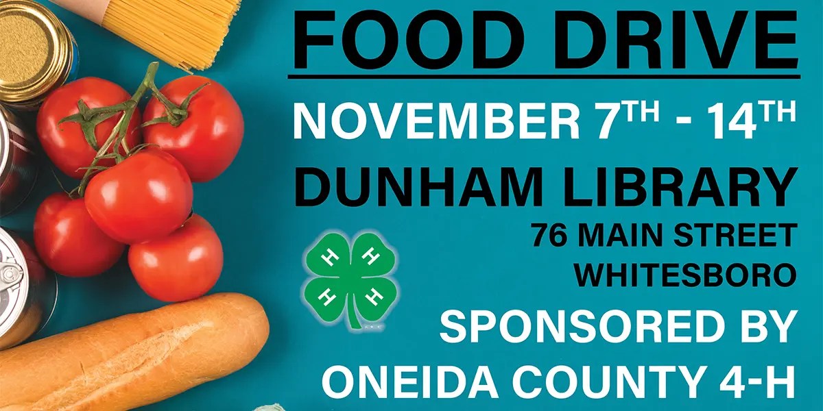 Oneida County 4H Food Drive — Utica Food Pantry