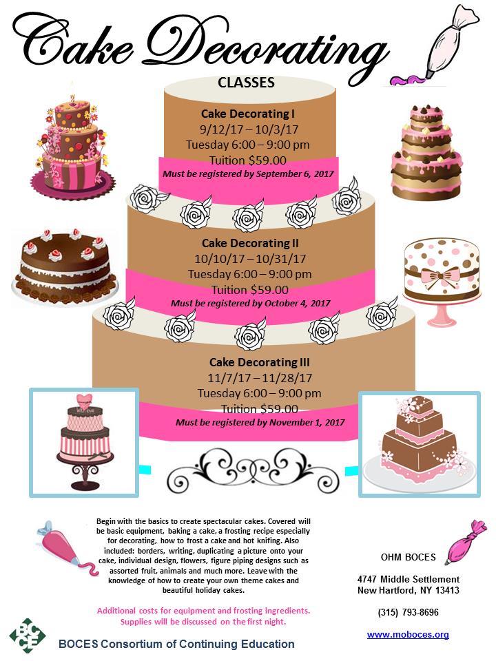 Cake Decorating At Boces Utica Phoenix