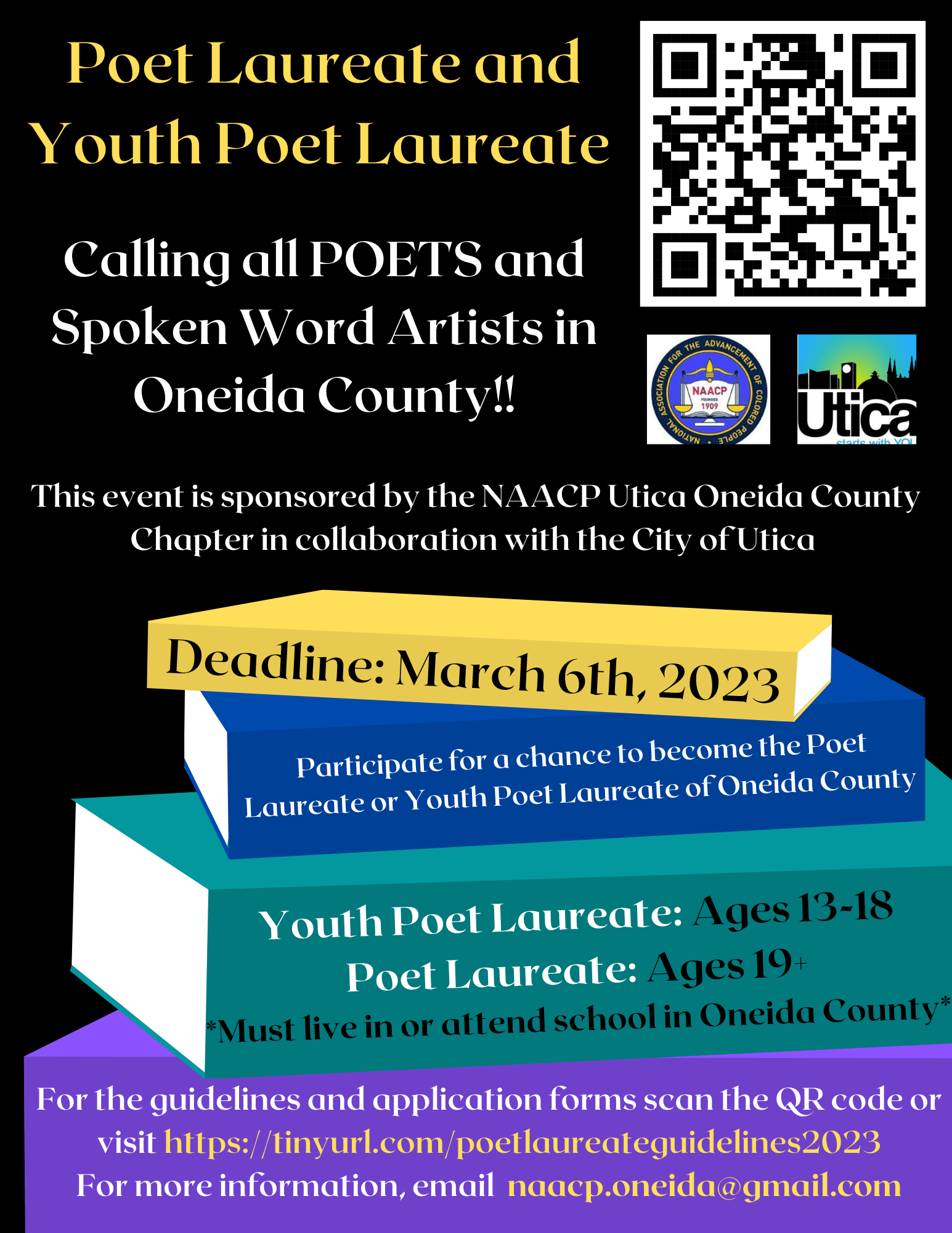 Local NAACP opening submissions for UticaOneida County's poet laureate