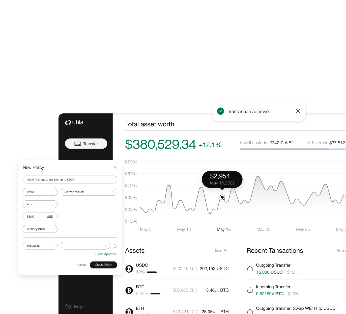 Treasury Management Utila the leading MPC wallet for institutions