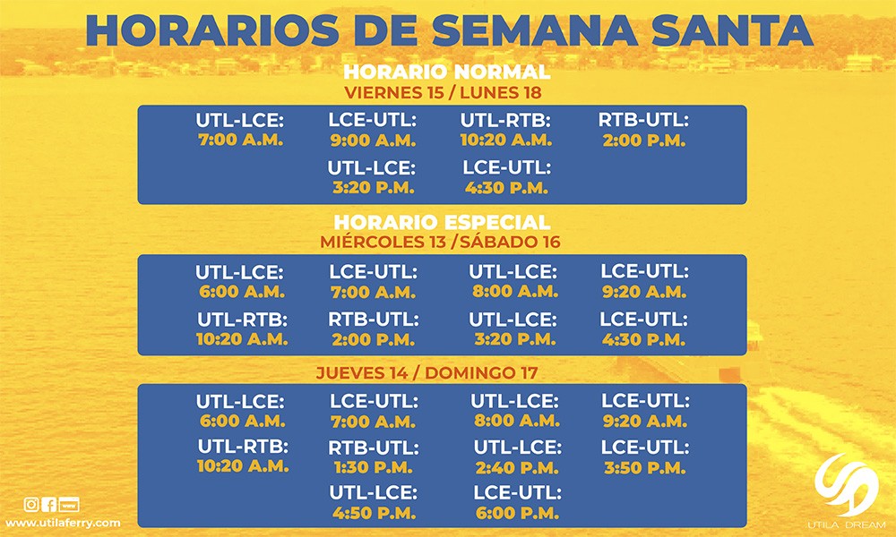 Utila Ferry Ferry service between Utila, Roatan and La Ceiba.