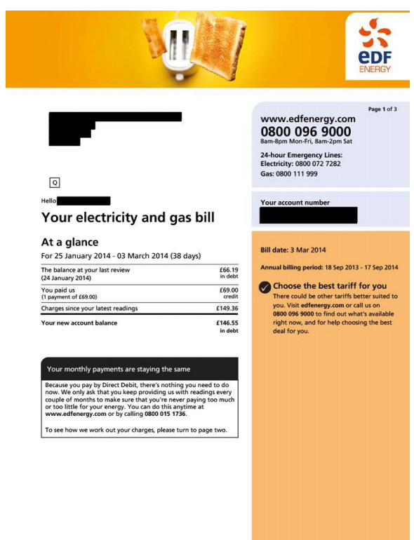 Utility Discount Gas & Electricity Discount