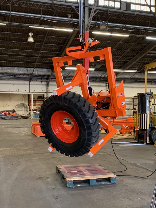 LiftWise Introduces Hanging Tire Handler Utility Fleet Professional