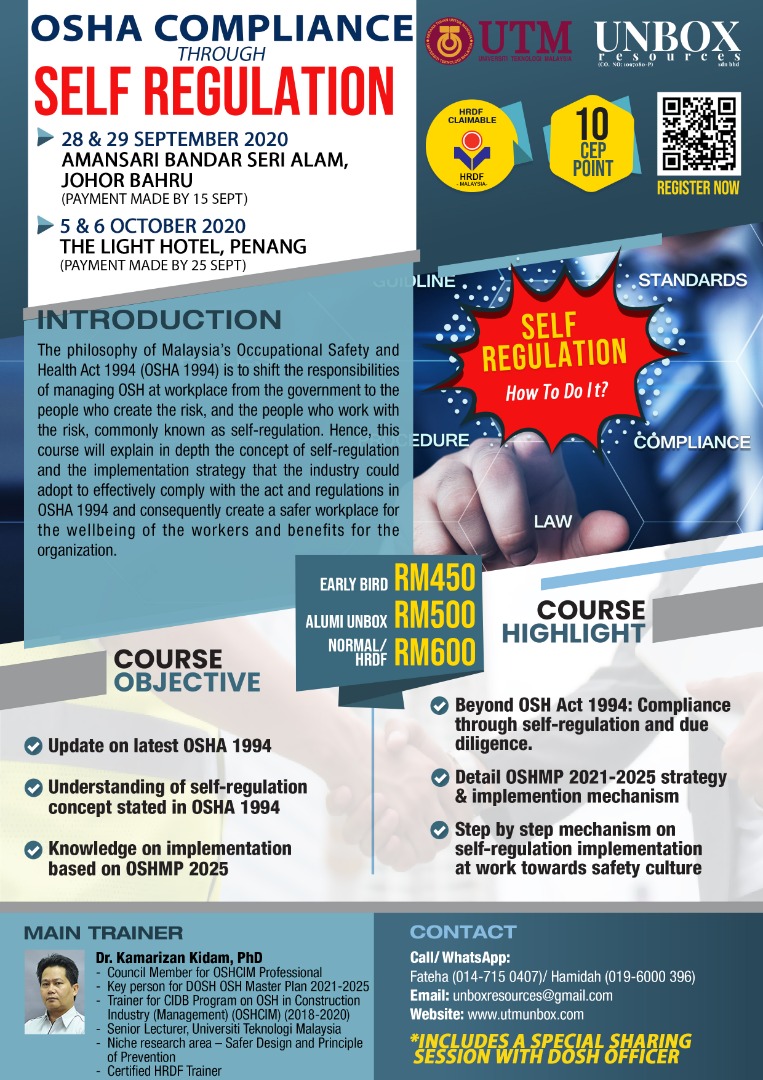 COMPLETED CEP COURSE OSHA COMPLIANCE THROUGH SELF