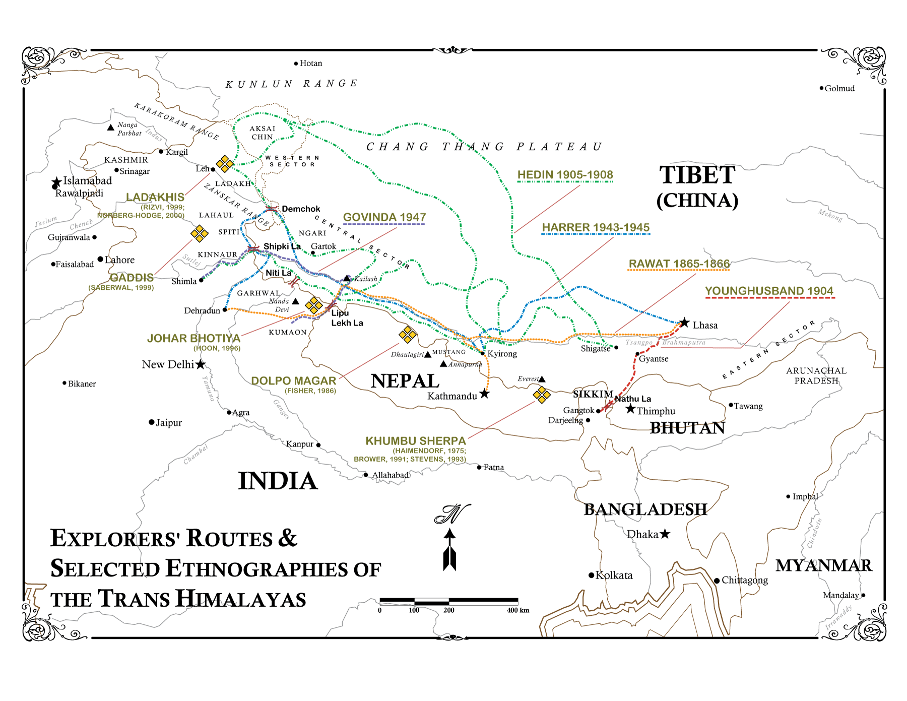Trans Himalaya Map » Uttarakhand Solidarity Network The Original