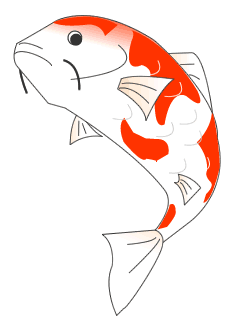 鯉のイラスト | かわいいフリー素材が無料のイラストレイン 米沢の正月料理：鯉の甘煮 | Uターン女の地元再発見 In 山形，米沢