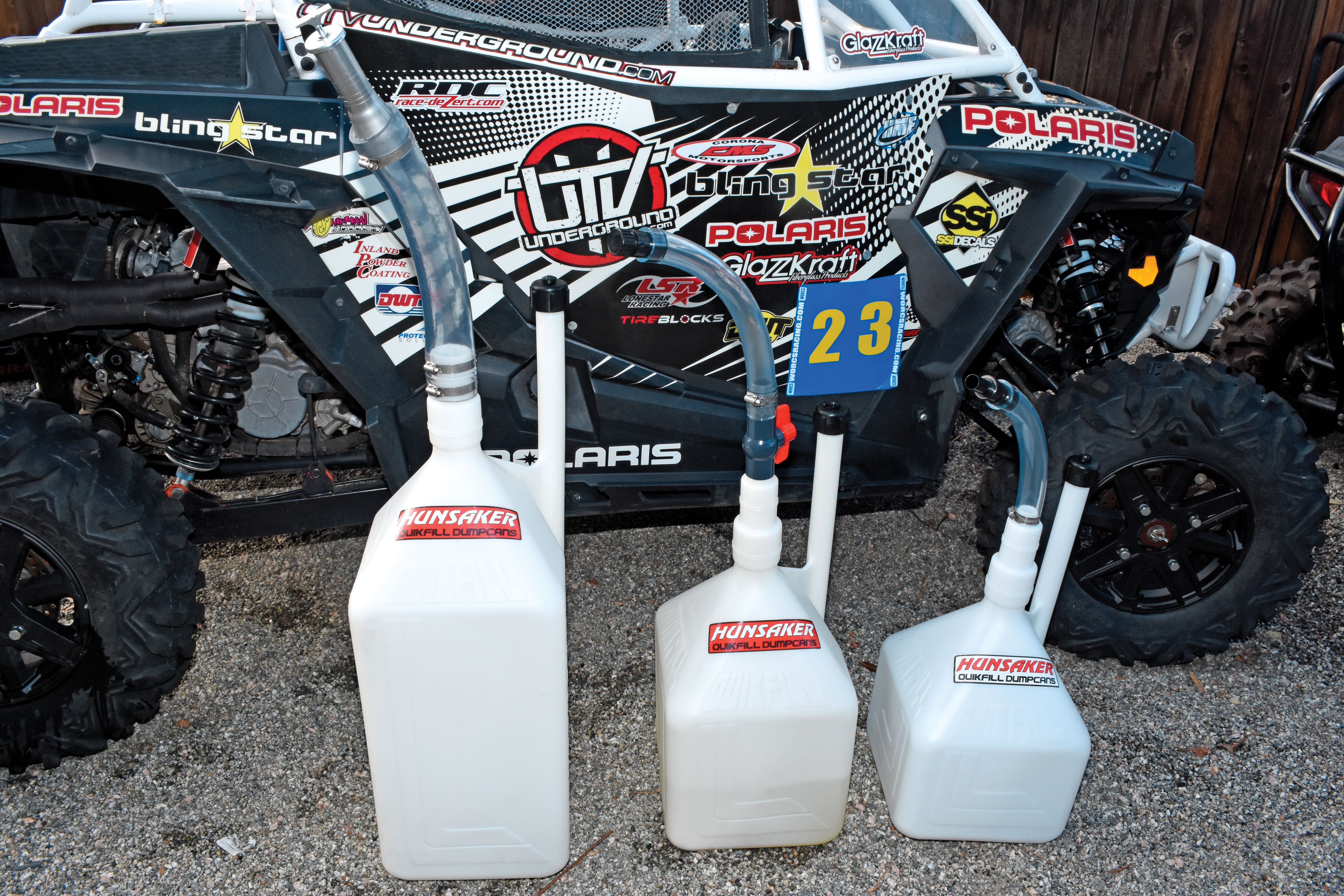 HUNSAKER QUIKFILL FUEL JUGS UTV Action Magazine