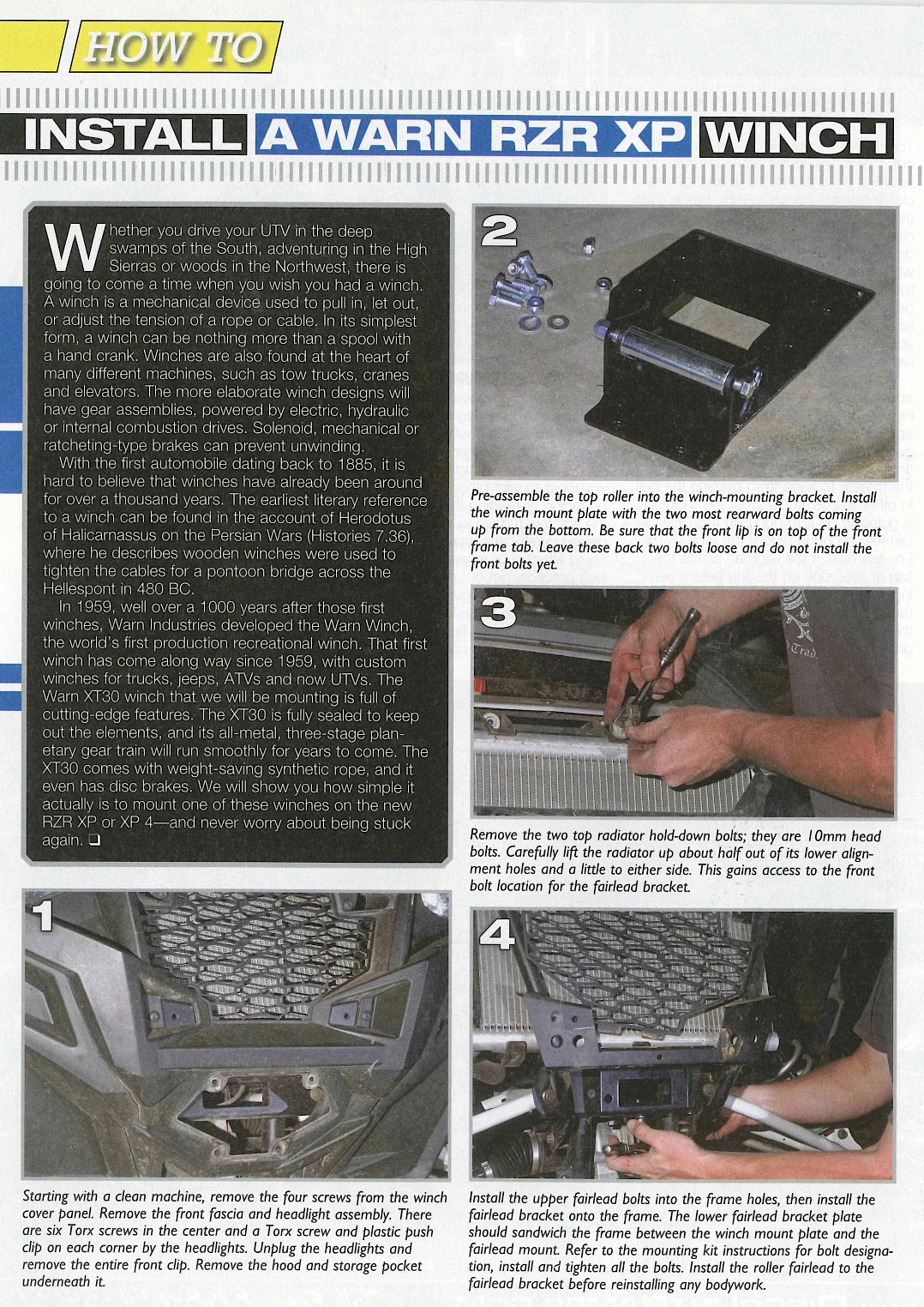 HOW TO INSTALL A WINCH UTV Action Magazine