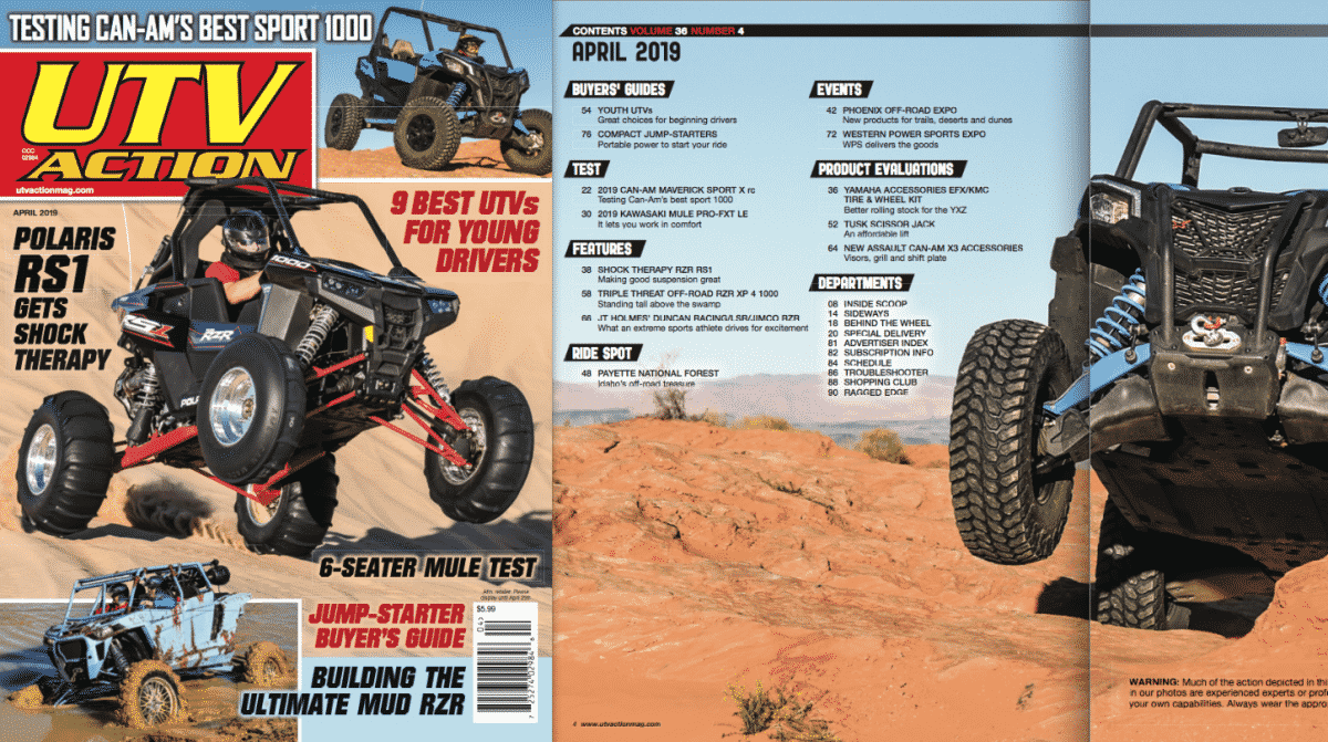 THE NEW APRIL ISSUE IS HERE! UTV Action Magazine