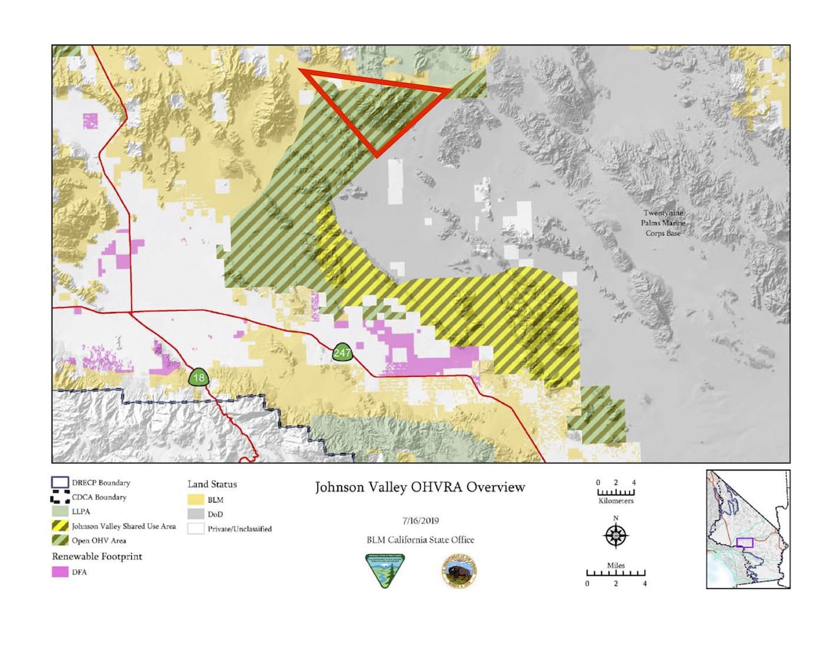 60,000 ACRES OF OPEN RIDING ADDED TO JOHNSON VALLEY, SPANGLER AND EL