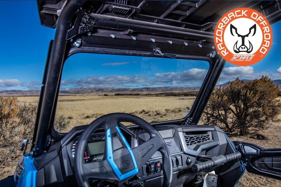 RAZORBACK OFFROAD FOLDING FRONT GLASS WINDSHIELD POLARIS RZR XP 1000