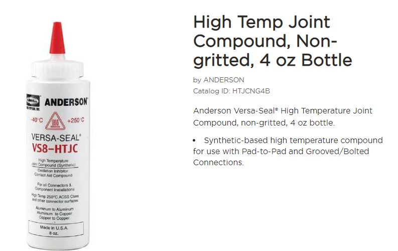 JOINT COMPOUND HIGH TEMP NONGRITTED 4OZ BOTTLE - HTJCNG4B