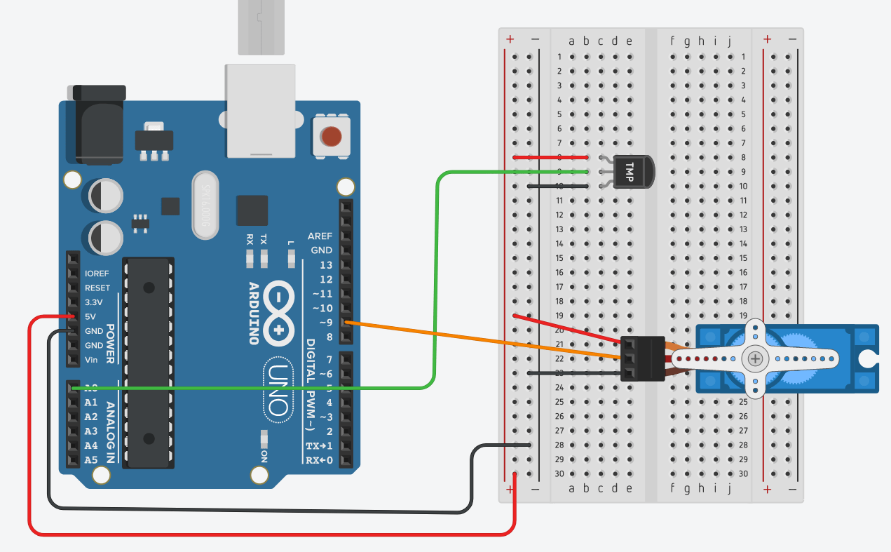 Temperature Controlled Servo Electronics with Arduino