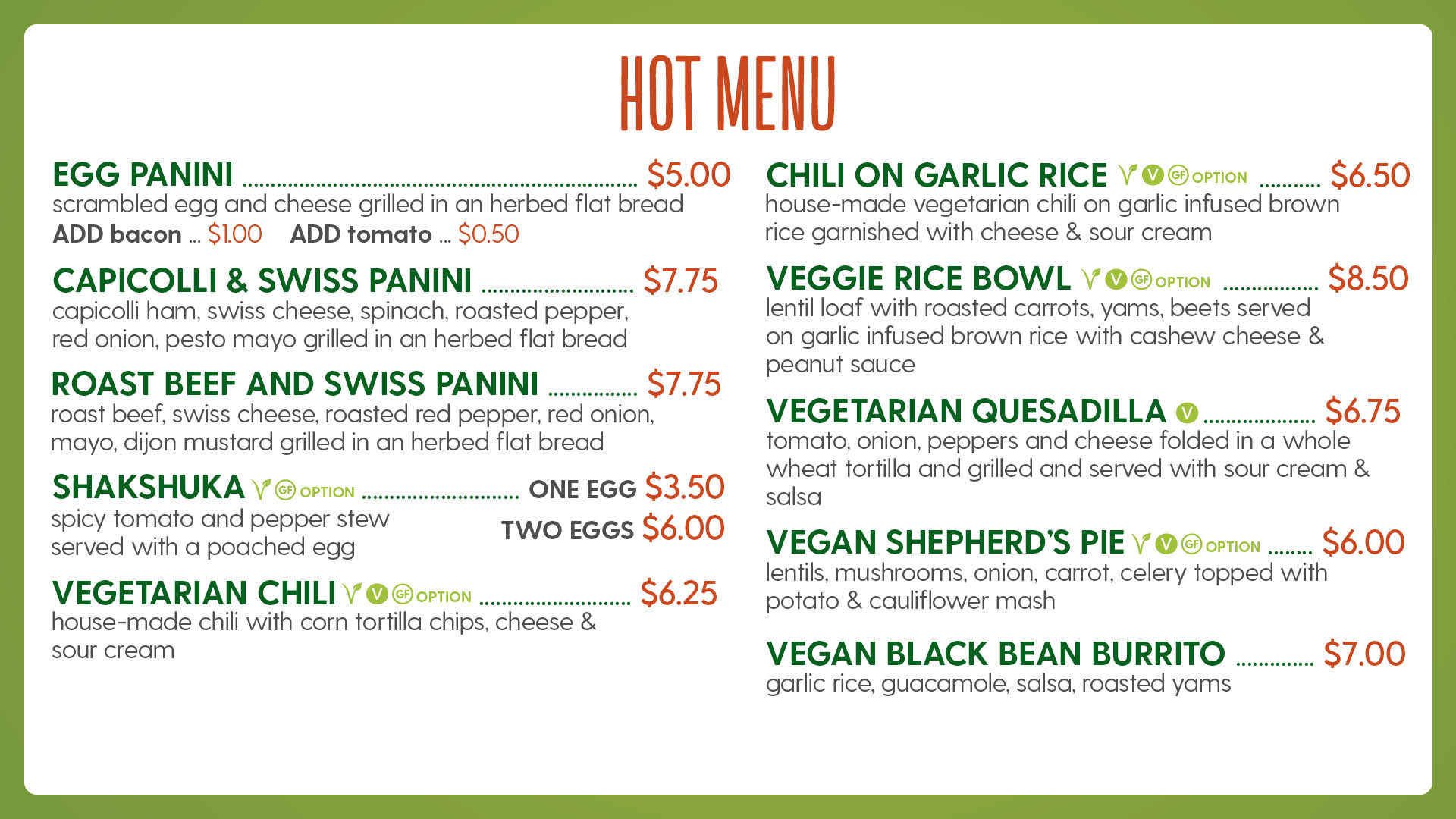 HFB Health Food Bar UVSS University of Victoria Students' Society