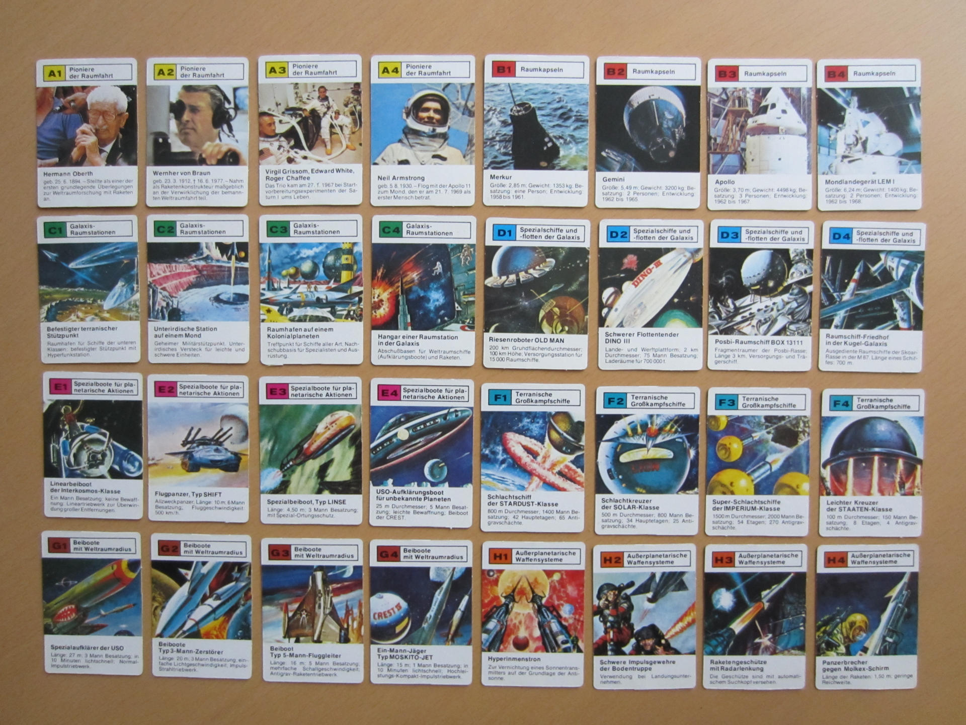 Perry Rhodan Kartenspiel Langnese Alpha Star Ansichten