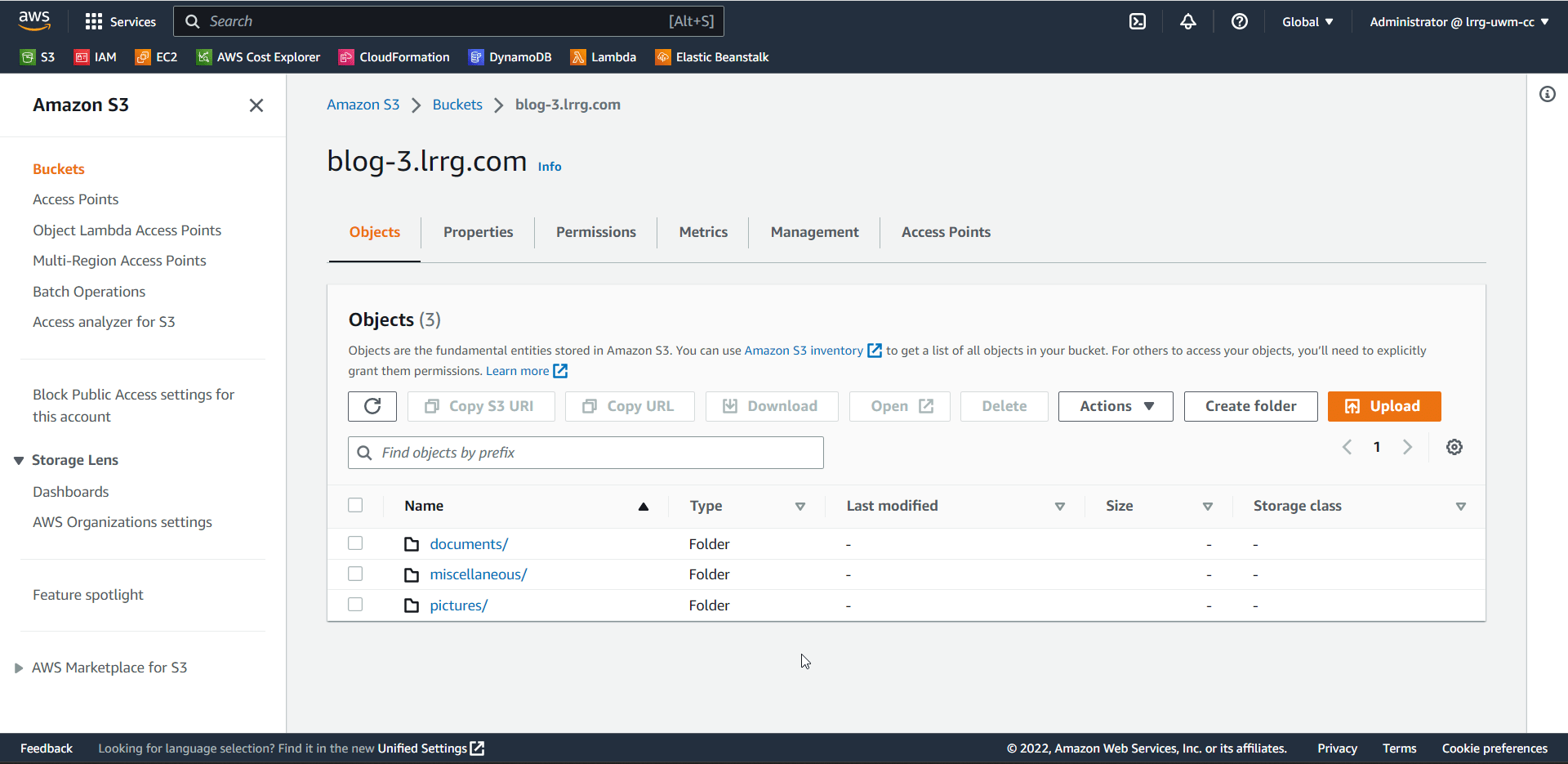 Segregating files in AWS S3 Bucket using Lambda UWMilwaukee Cloud