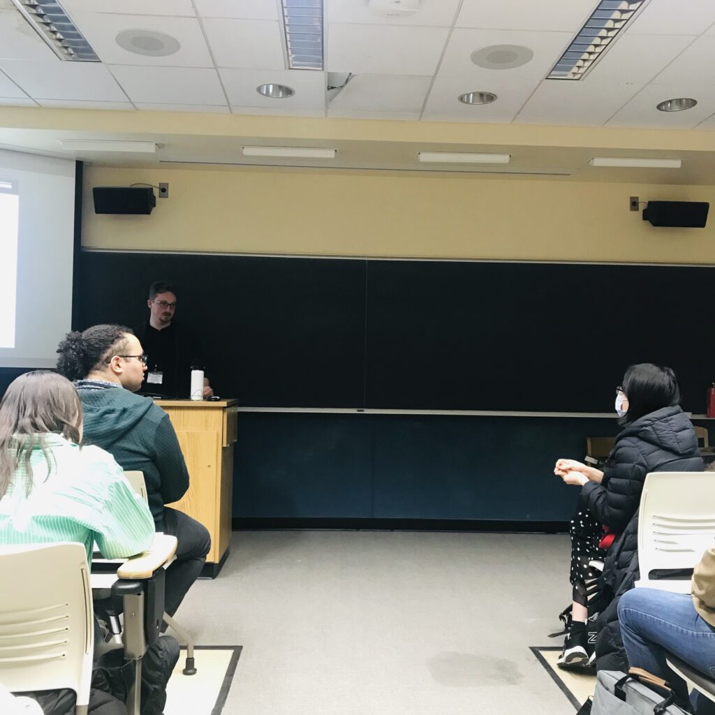 Daniel and Yunhui presenting at WiGL Linguistics