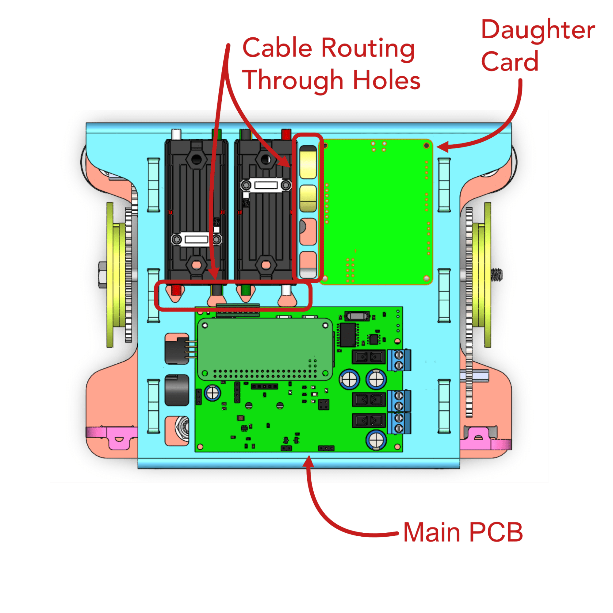 Electronics Mounting Opus Build Blog Autonomous Wall Plotting Robot