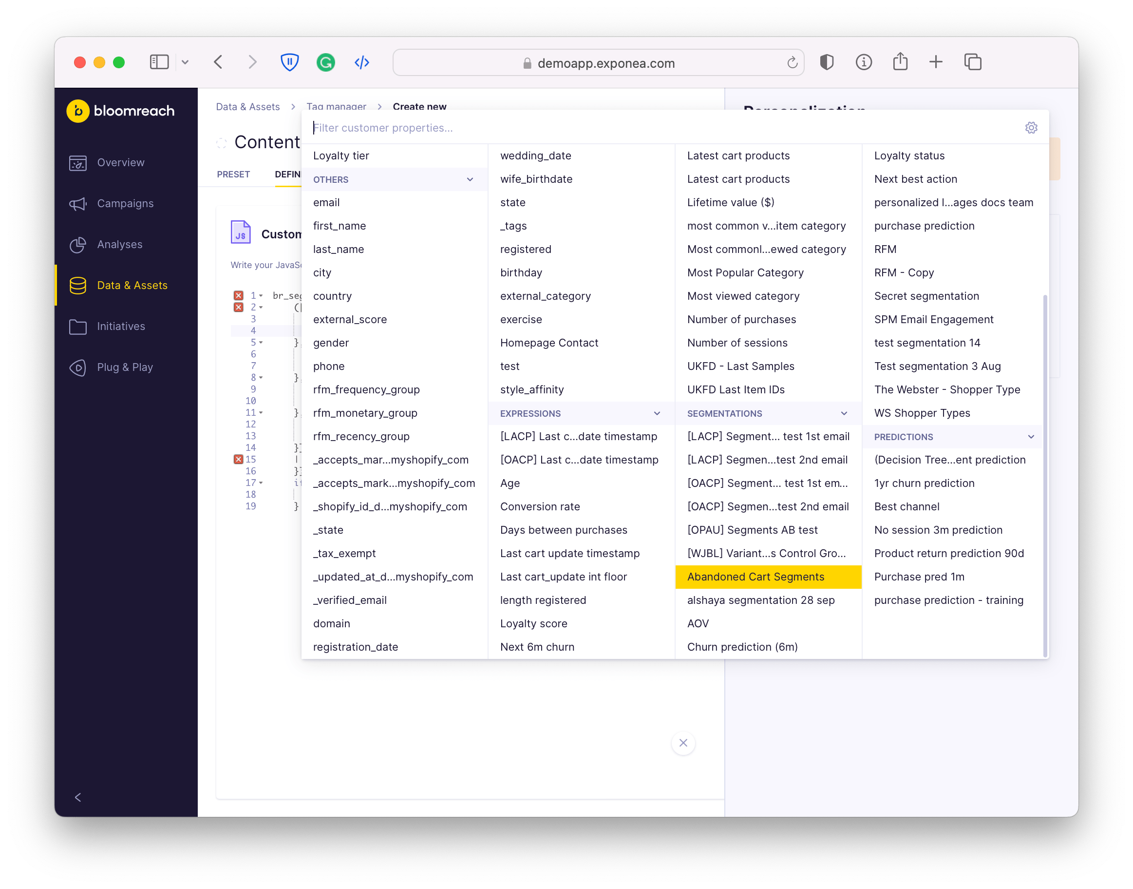 Bloomreach Engagement CDP 🧪 Help Center