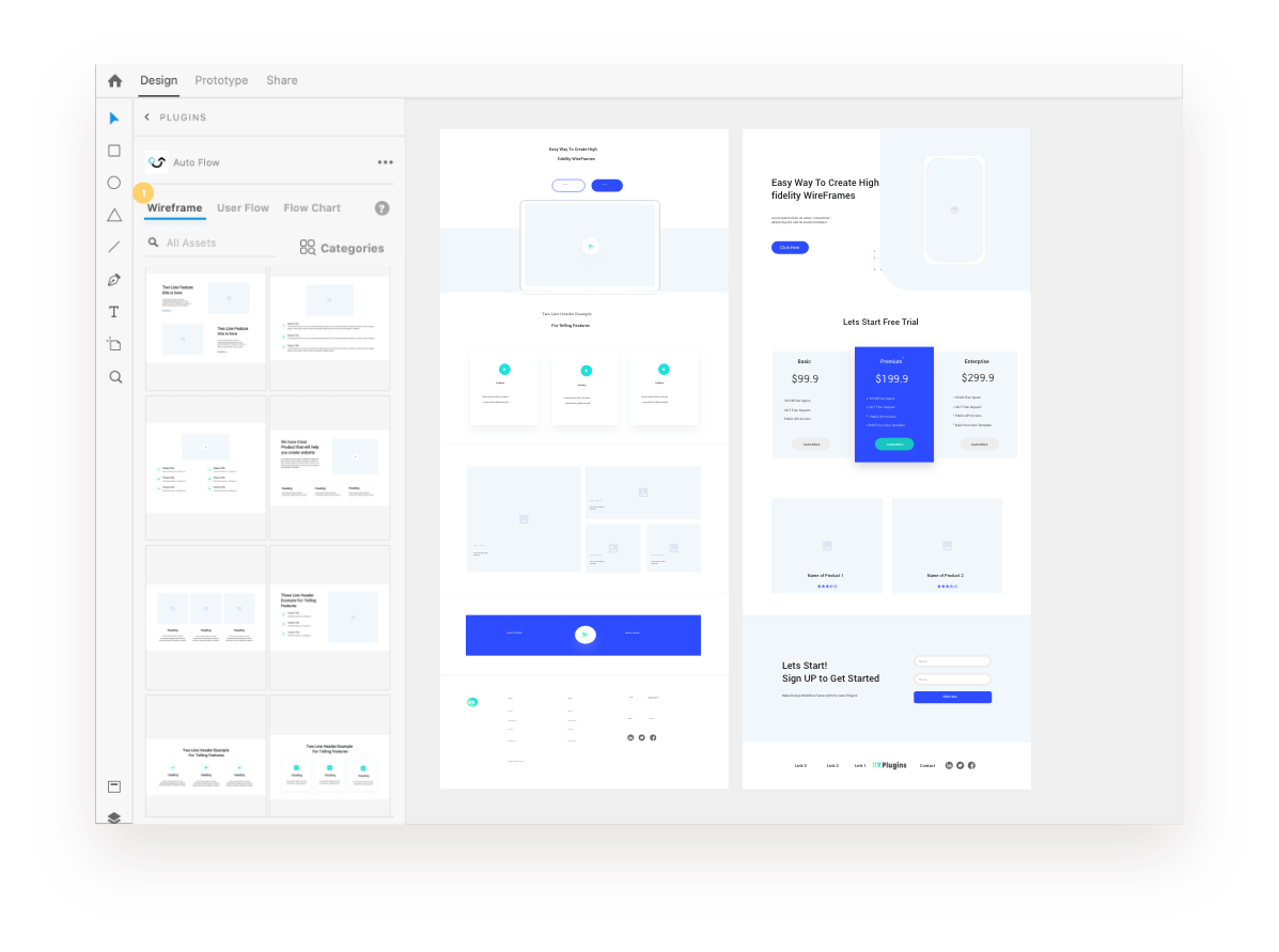 Auto Flow Creating Wireframes, userFlow & Flowchart In XD