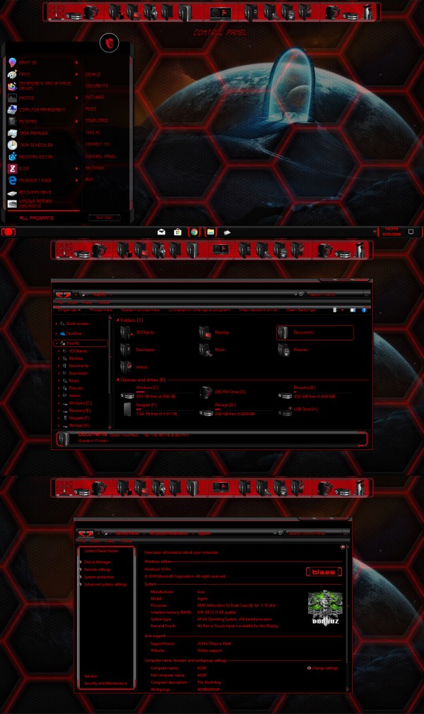 Blaze for Windows 10 - Enable Windows 10 Theme Customization
