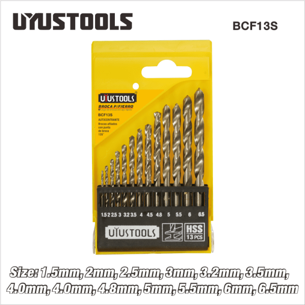 13pcs HSS Twist Drill Bit Set (BCF13S) China Power Tools, Hand Tools