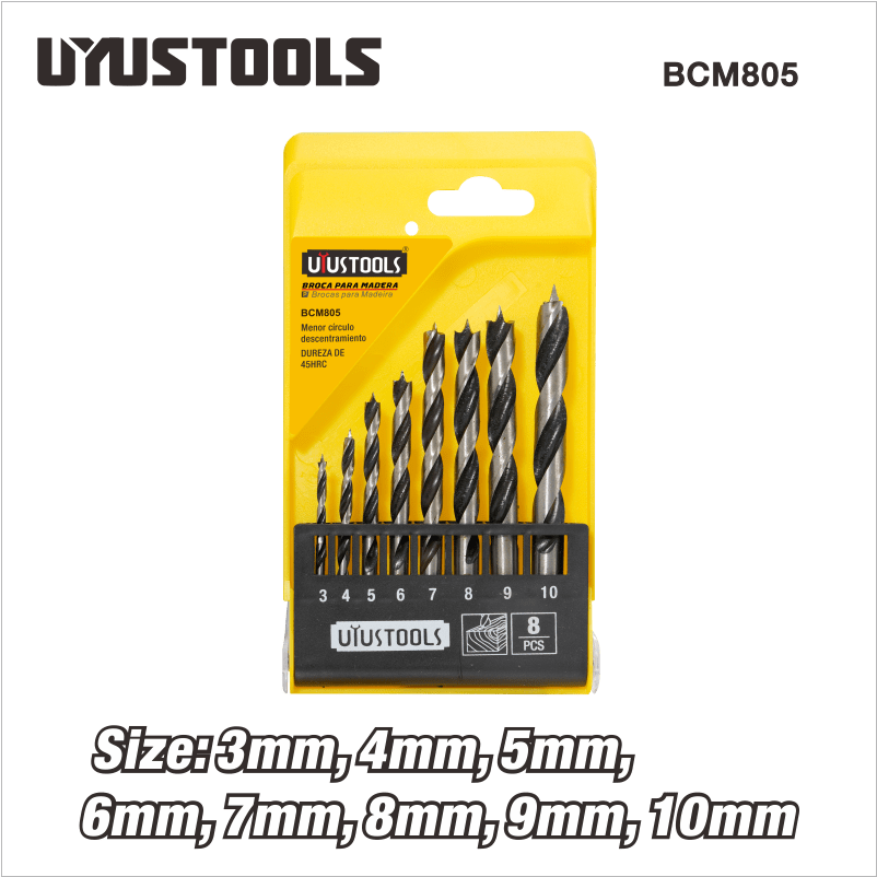 8pcs Wood Drill Bit Set (BCM805) China Power Tools, Hand Tools And