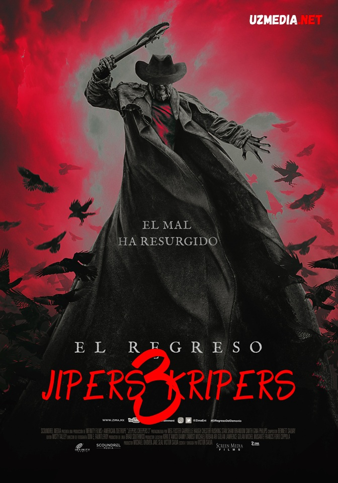 Jipers Kripers 3 / Jeepers Creepers 3 Qo'rqinchli, Ujas film Uzbek