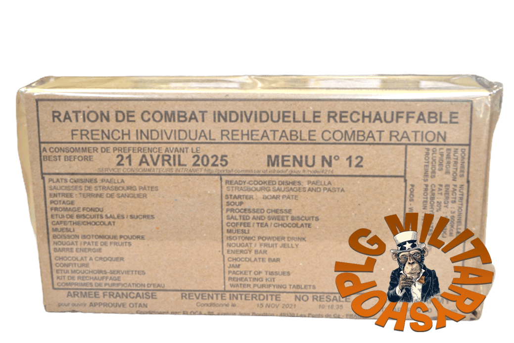 Ration militaires de combat, RCIR 20242025, ration de combat francaise