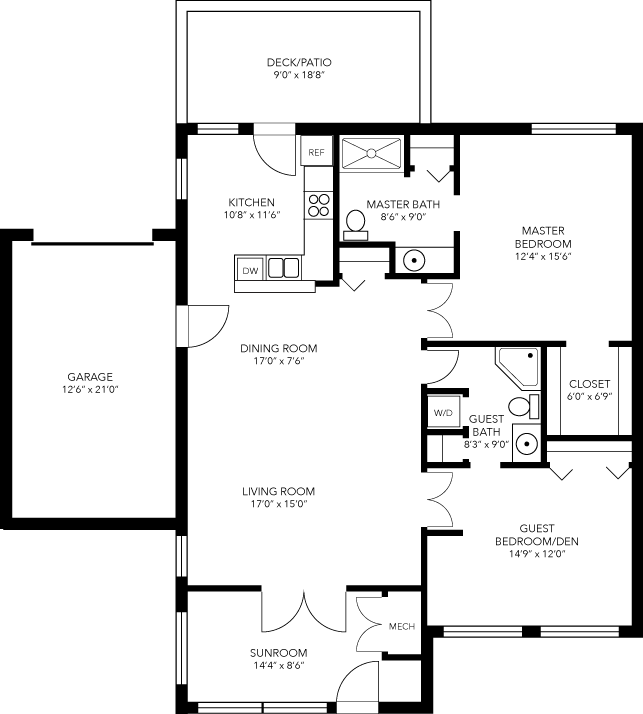 VEsprit Patio Home Floor Plan