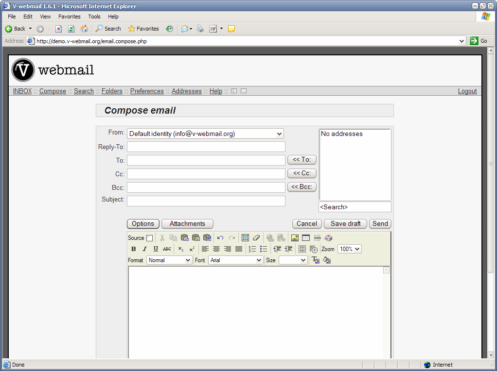 Vwebmail PHP Based webmail application