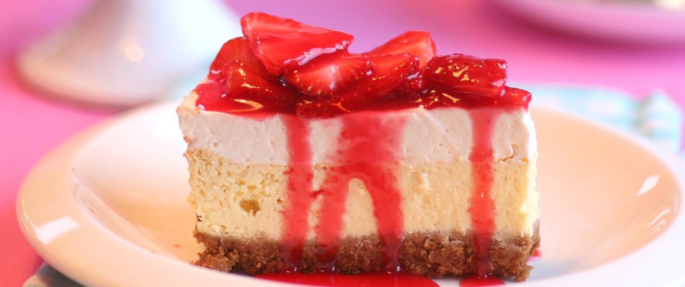 New York ostekake med jordbær FRUKT.no