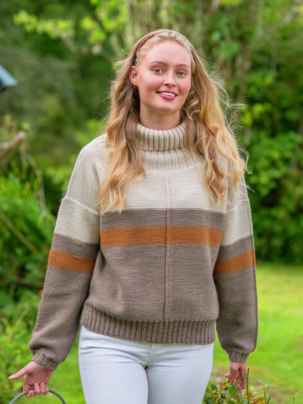 Strikkeoppskrift GG 28734 Sand genser