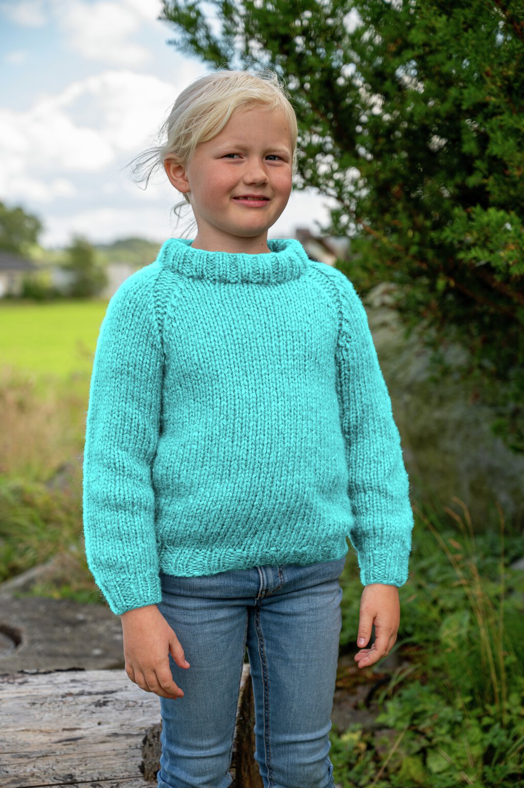 Strikkepakke gratis strikkeoppskrift ASK genser DSA 11406C