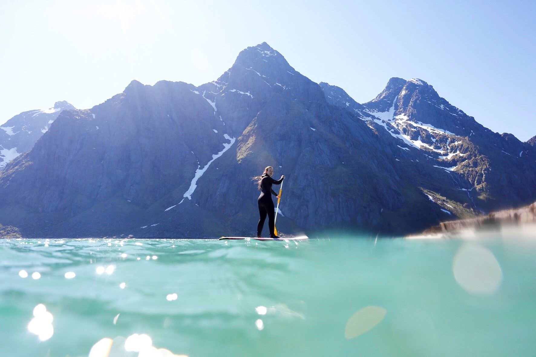StandUp Paddle Tour Unstad Arctic Surf Visit Lofoten