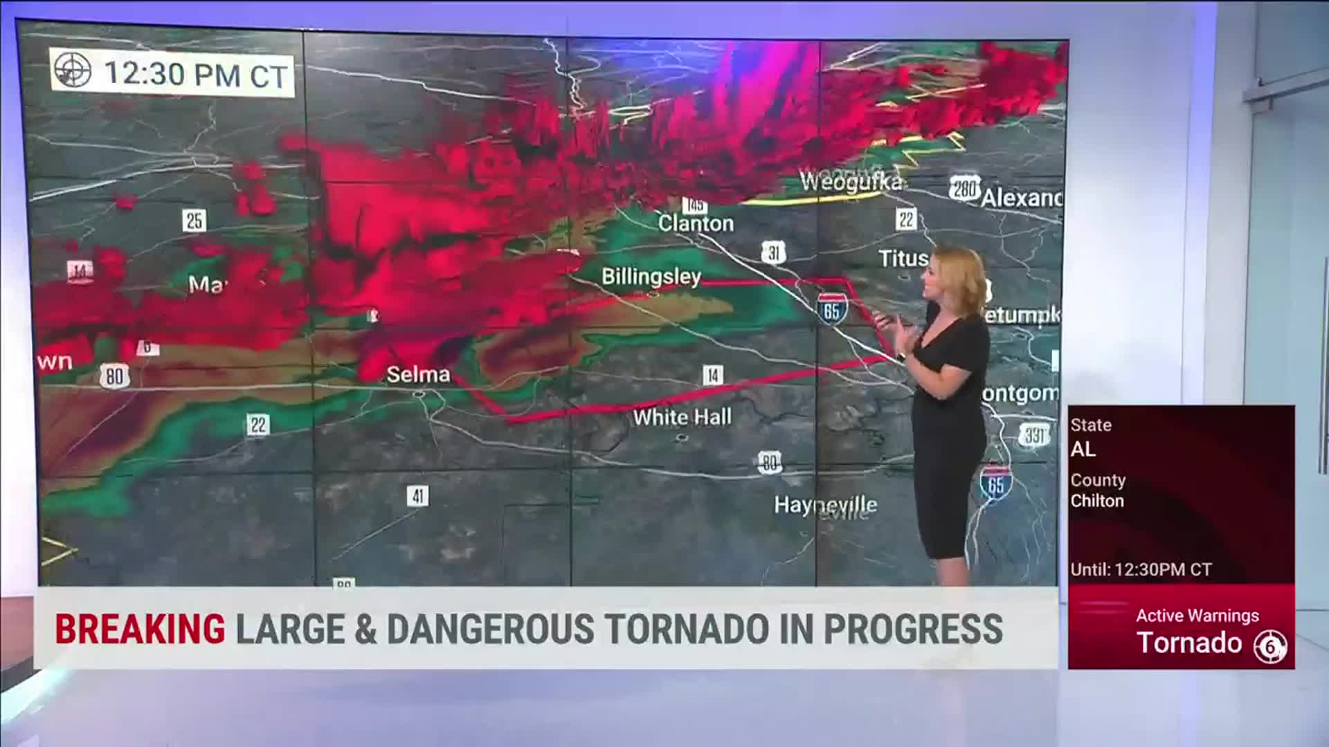 Selma Tornado Debris Spotted On Radar Above Alabama Videos from The