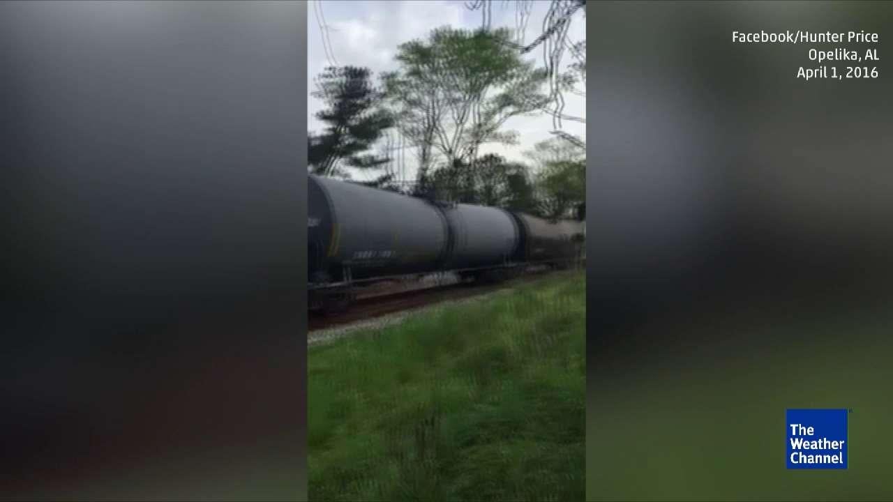Train Derailment After Storm in Alabama Videos from The Weather Channel