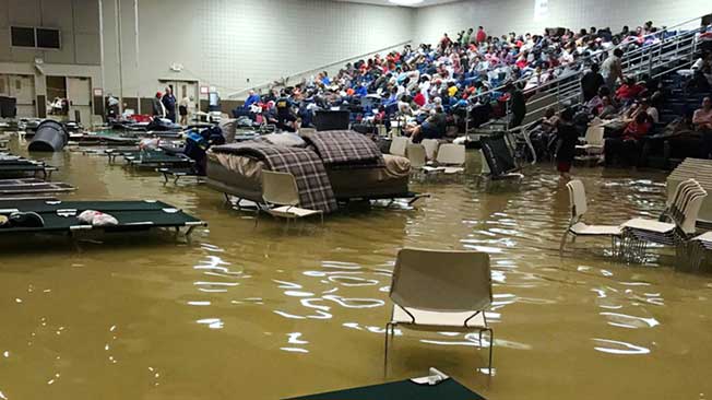 Shelters Flooded in Port Arthur, TX Videos from The Weather Channel