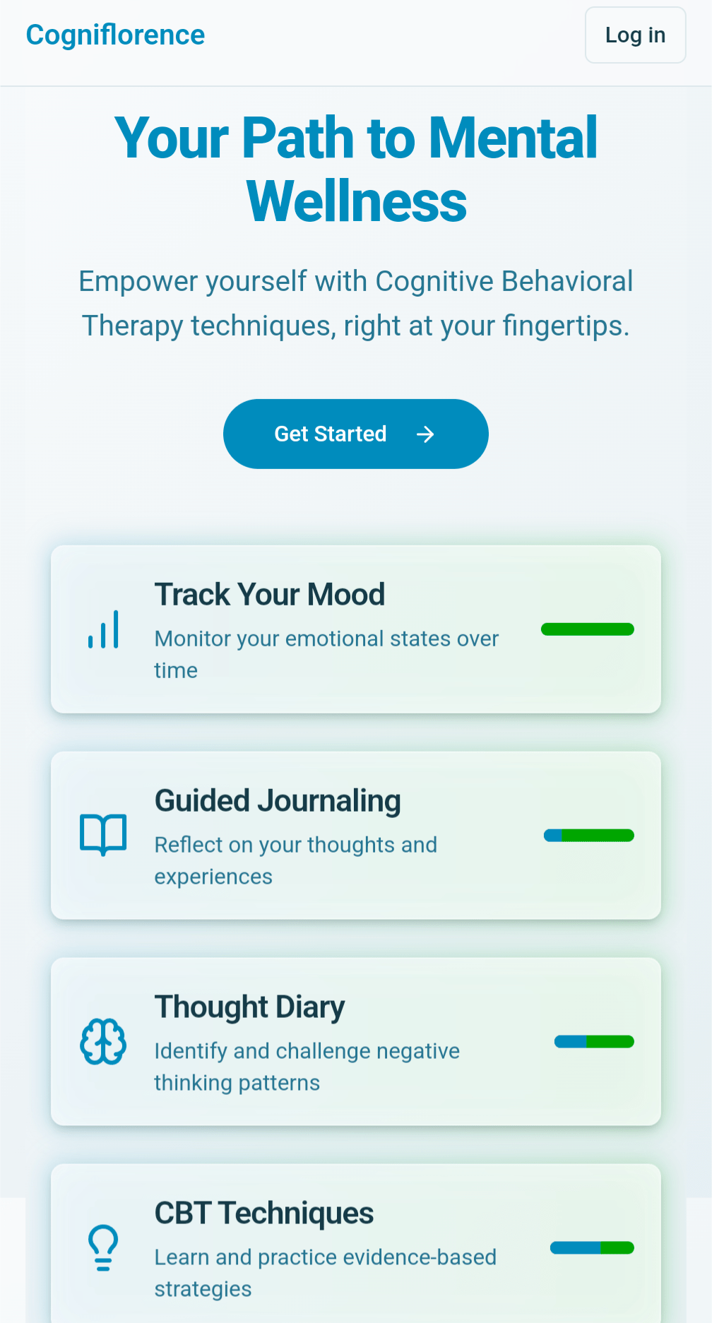 Mental Health CBT App Apps & Games Templates v0 by Vercel