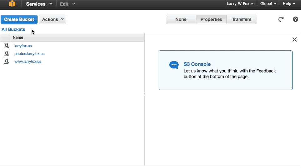 Using AWS S3 and Route 53