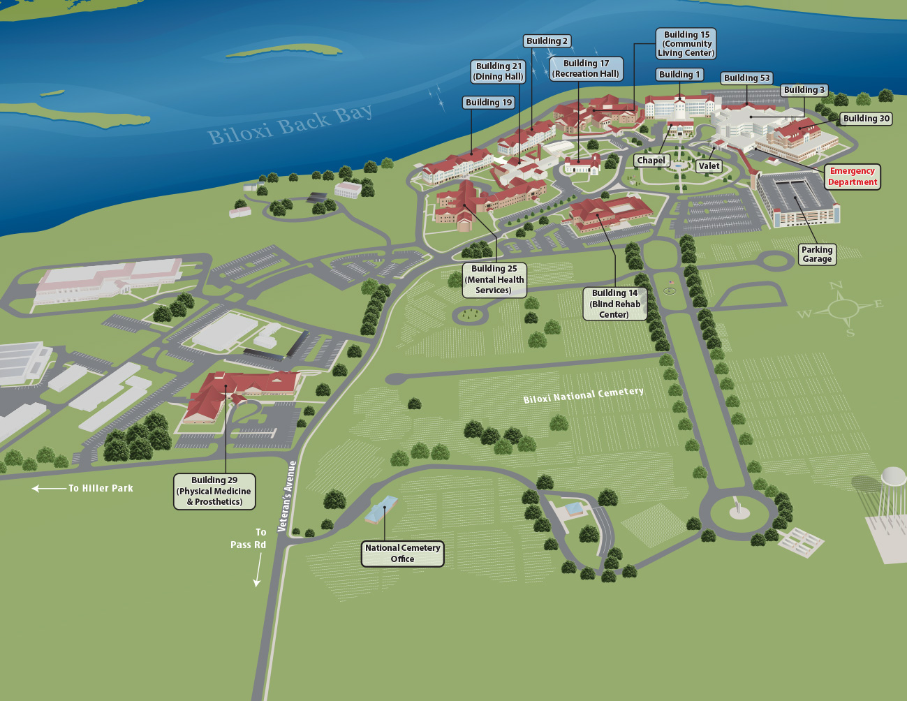 Biloxi Va Medical Center Map Printable Form, Templates and Letter