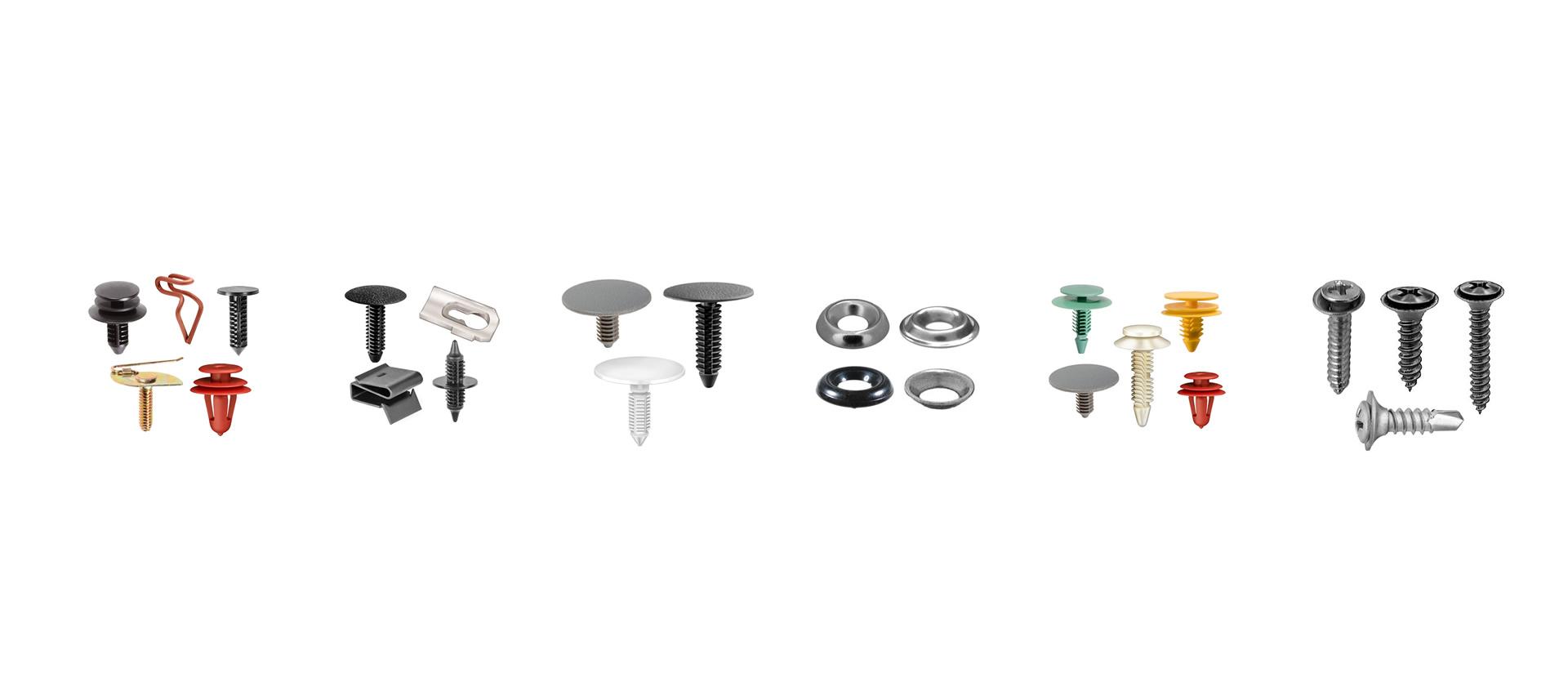 Automotive Fasteners by Type Snaps, Clips, & Fasteners