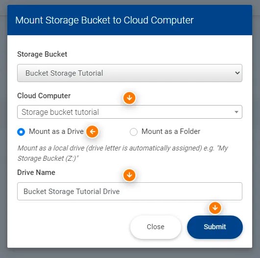 How to Use Bucket Storage V2 Cloud