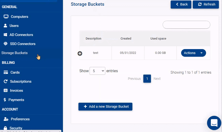 New Features Storage Buckets & Extended Backups V2 Cloud