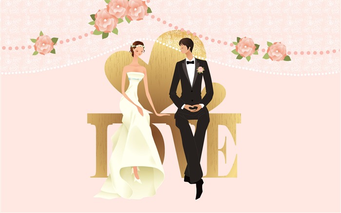 Vector Wallpaper Hochzeit Braut (1) 7 Wallpaper Vorschau Animation