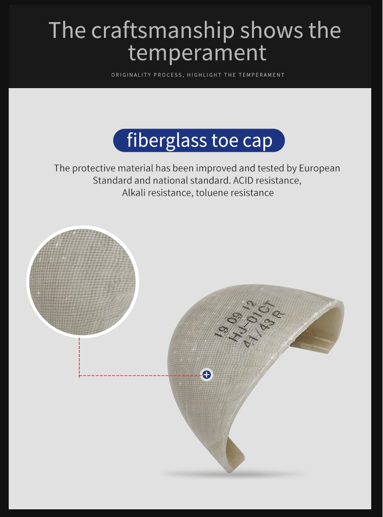 200J Fiberglass Toe Cap Composite Toe Cap For Protecting Toes