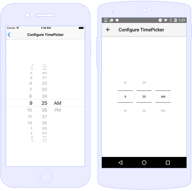 TimePicker NativeScript Docs